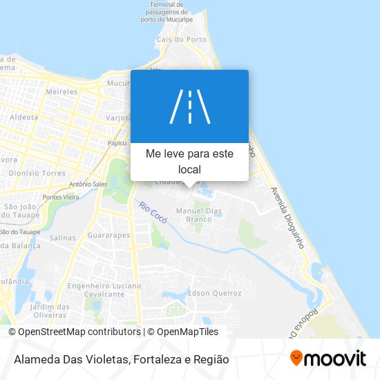 Alameda Das Violetas mapa