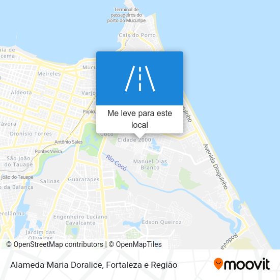 Alameda Maria Doralice mapa