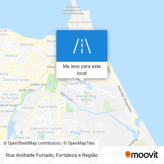 Rua Andrade Furtado mapa