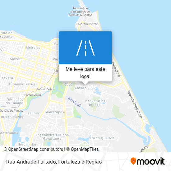 Rua Andrade Furtado mapa