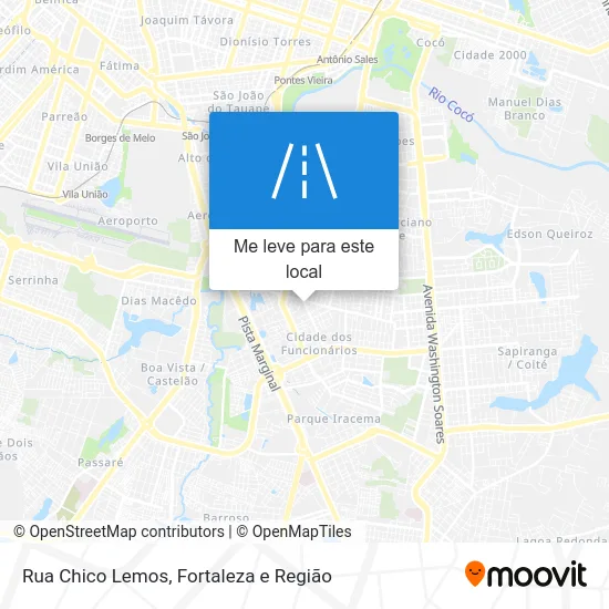 Rua Chico Lemos mapa