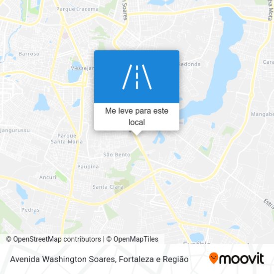 Avenida Washington Soares mapa