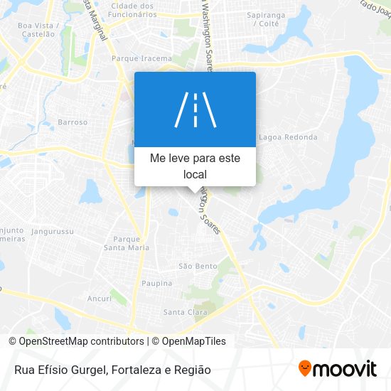 Rua Efísio Gurgel mapa