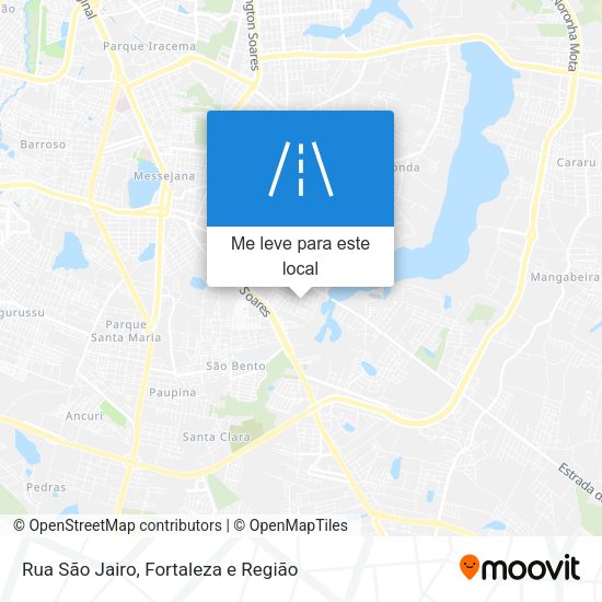 Rua São Jairo mapa