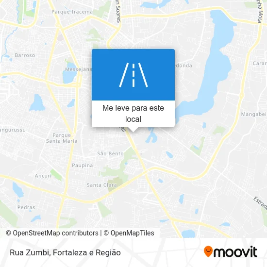 Rua Zumbi mapa