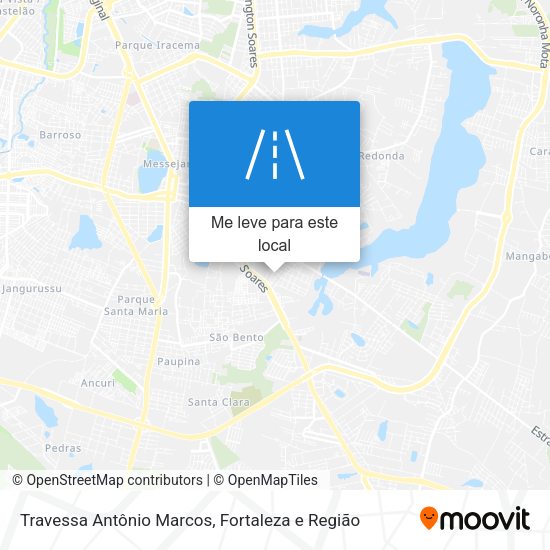 Travessa Antônio Marcos mapa