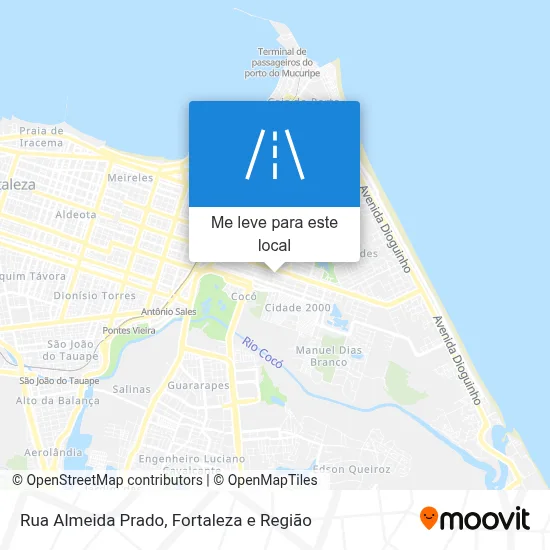 Rua Almeida Prado mapa