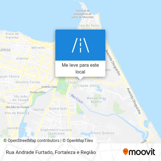 Rua Andrade Furtado mapa