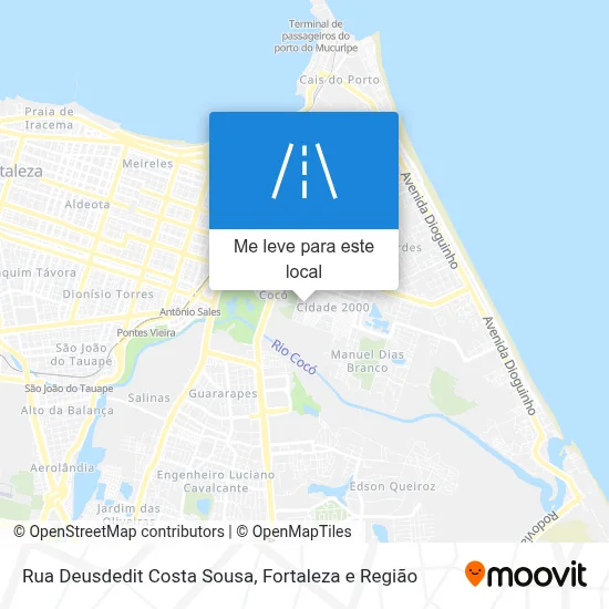 Rua Deusdedit Costa Sousa mapa