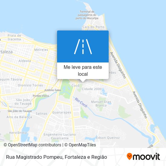 Rua Magistrado Pompeu mapa