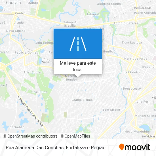Rua Alameda Das Conchas mapa