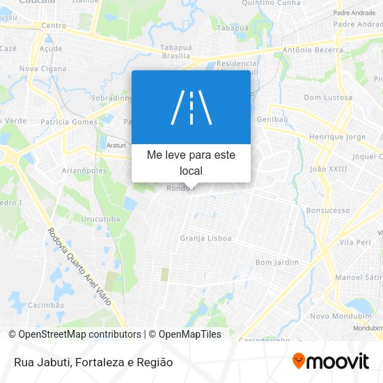Rua Jabuti mapa