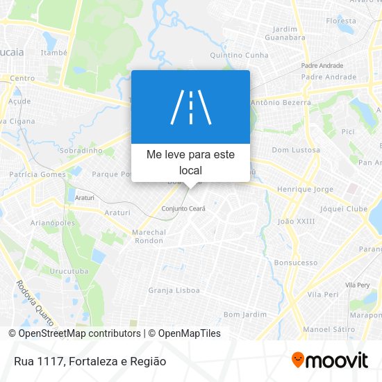 Rua 1117 mapa