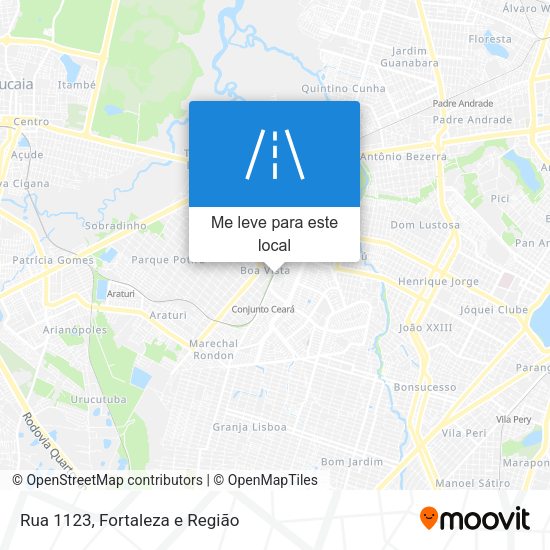 Rua 1123 mapa