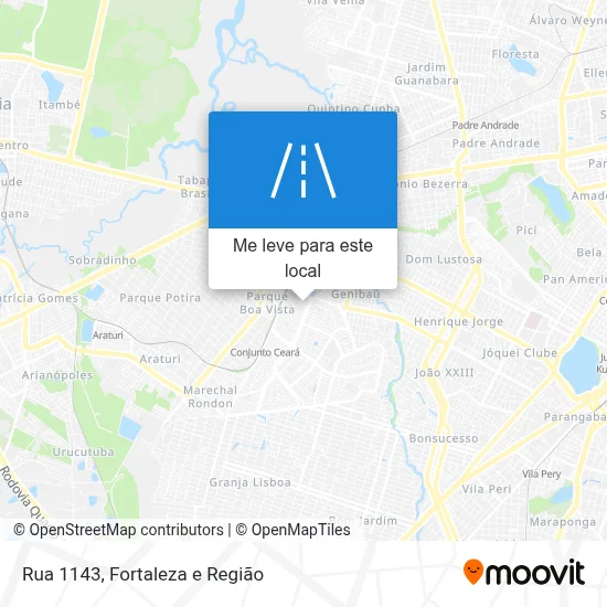 Rua 1143 mapa