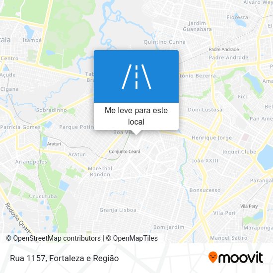 Rua 1157 mapa