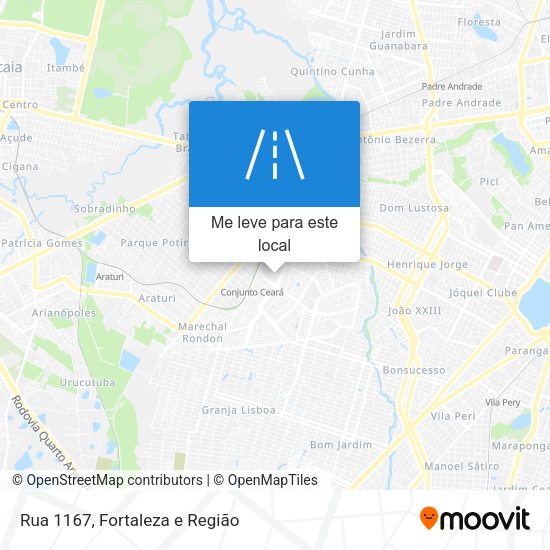 Rua 1167 mapa