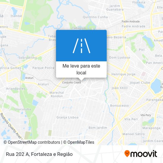 Rua 202 A mapa