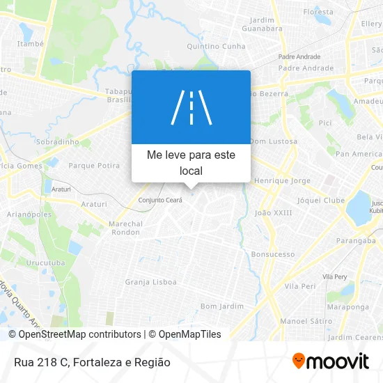 Rua 218 C mapa