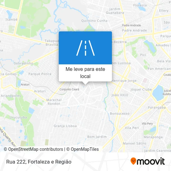 Rua 222 mapa