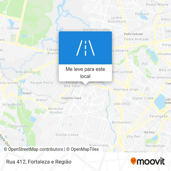 Rua 412 mapa