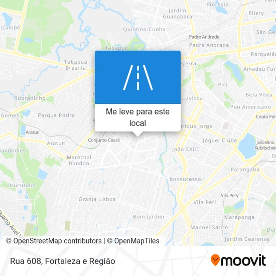 Rua 608 mapa