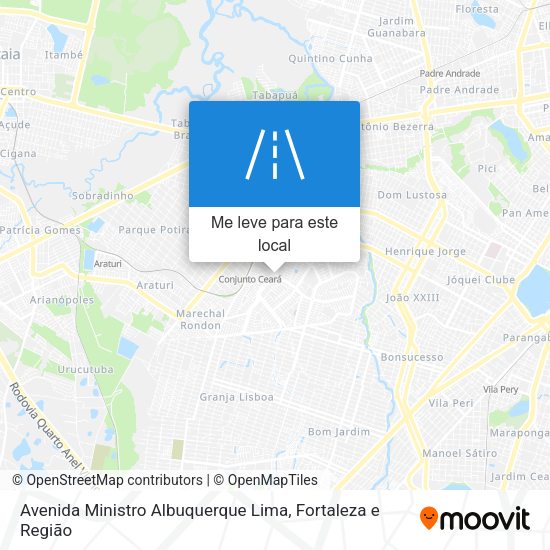Avenida Ministro Albuquerque Lima mapa