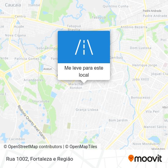 Rua 1002 mapa