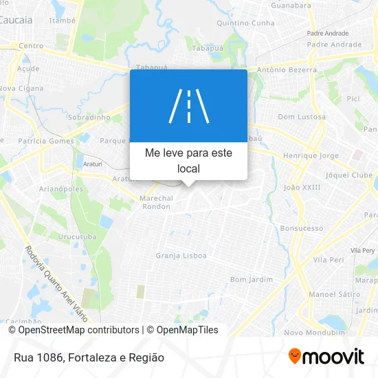Rua 1086 mapa