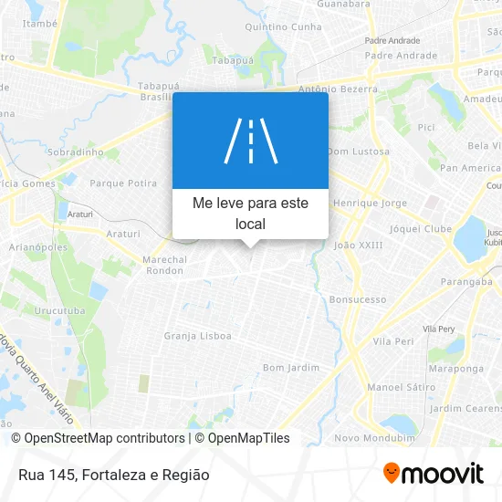 Rua 145 mapa