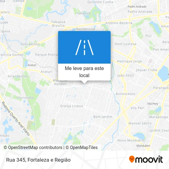 Rua 345 mapa