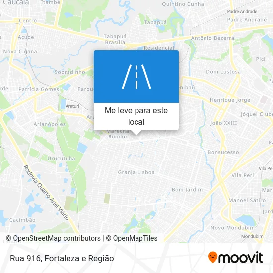 Rua 916 mapa