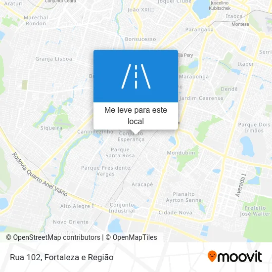 Rua 102 mapa