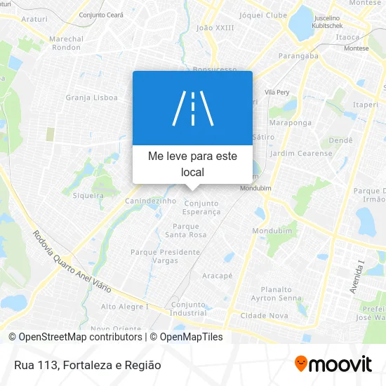 Rua 113 mapa