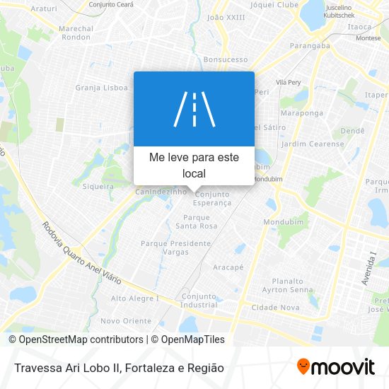 Travessa Ari Lobo II mapa