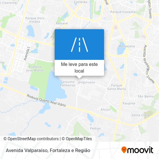 Avenida Valparaíso mapa