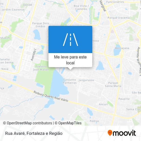 Rua Avaré mapa