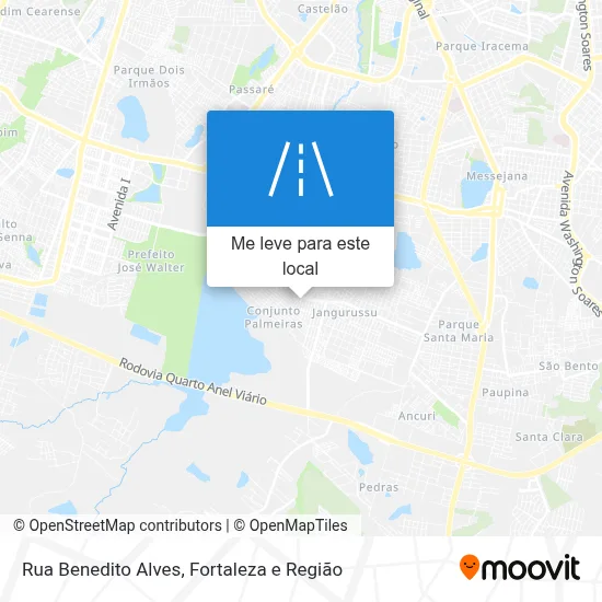 Rua Benedito Alves mapa