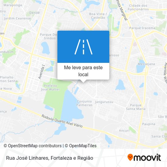 Rua José Linhares mapa
