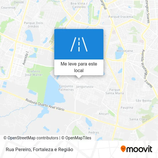Rua Pereiro mapa