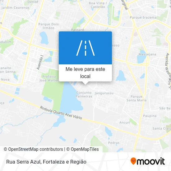Rua Serra Azul mapa