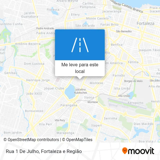Rua 1 De Julho mapa