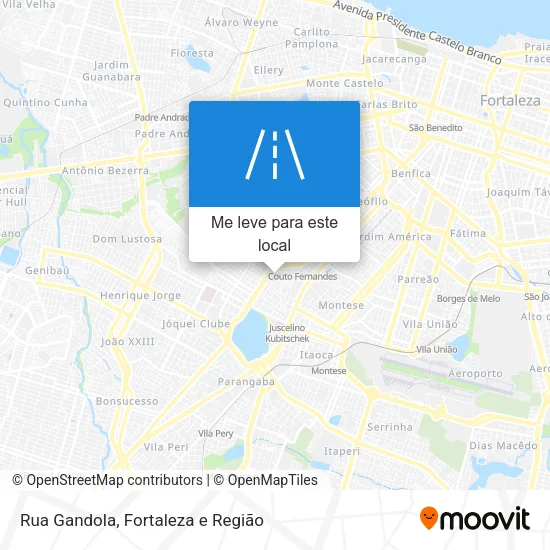 Rua Gandola mapa
