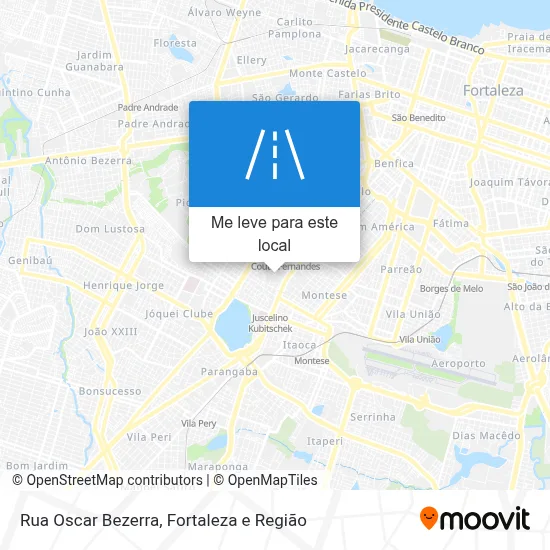 Rua Oscar Bezerra mapa