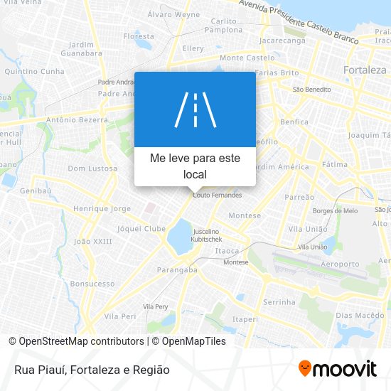 Rua Piauí mapa