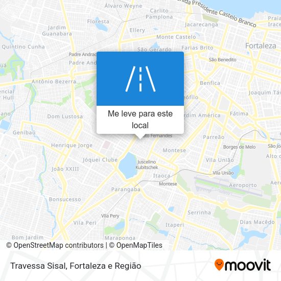 Travessa Sisal mapa