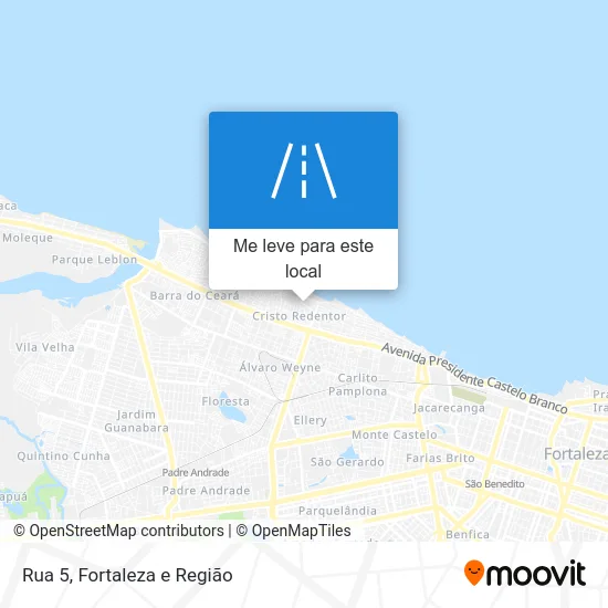 Rua 5 mapa
