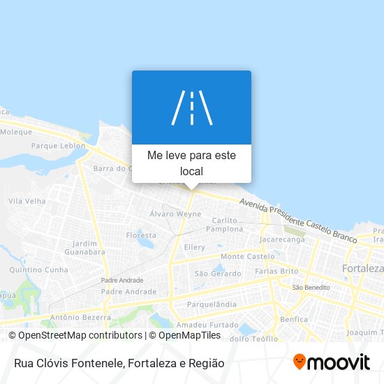 Rua Clóvis Fontenele mapa