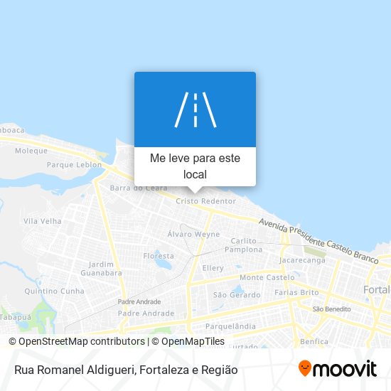 Rua Romanel Aldigueri mapa