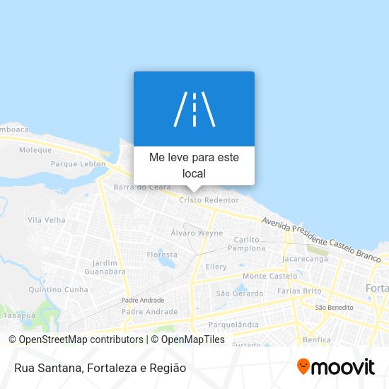 Rua Santana mapa